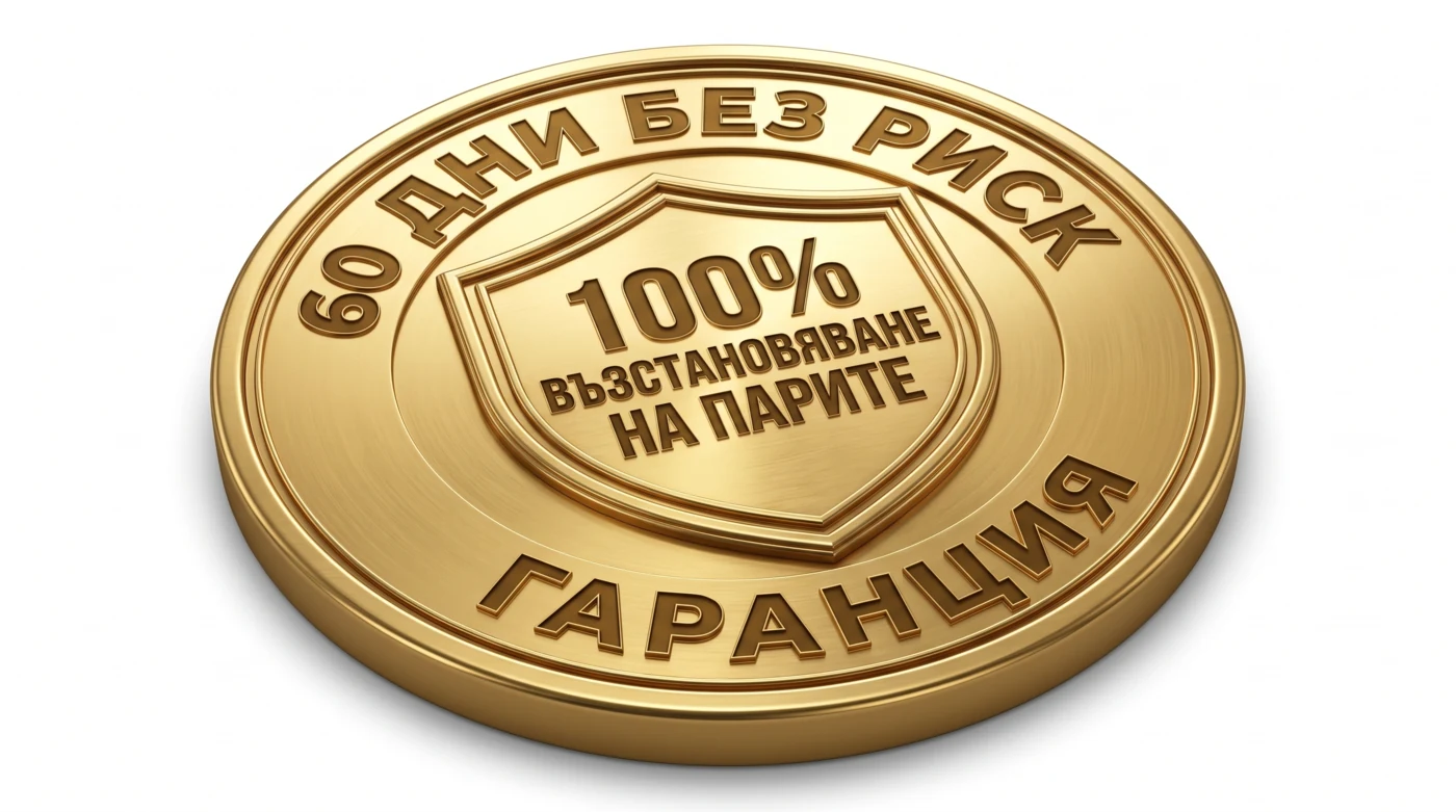 Златен печат: 60 дни без риск, 100% възстановяване на парите